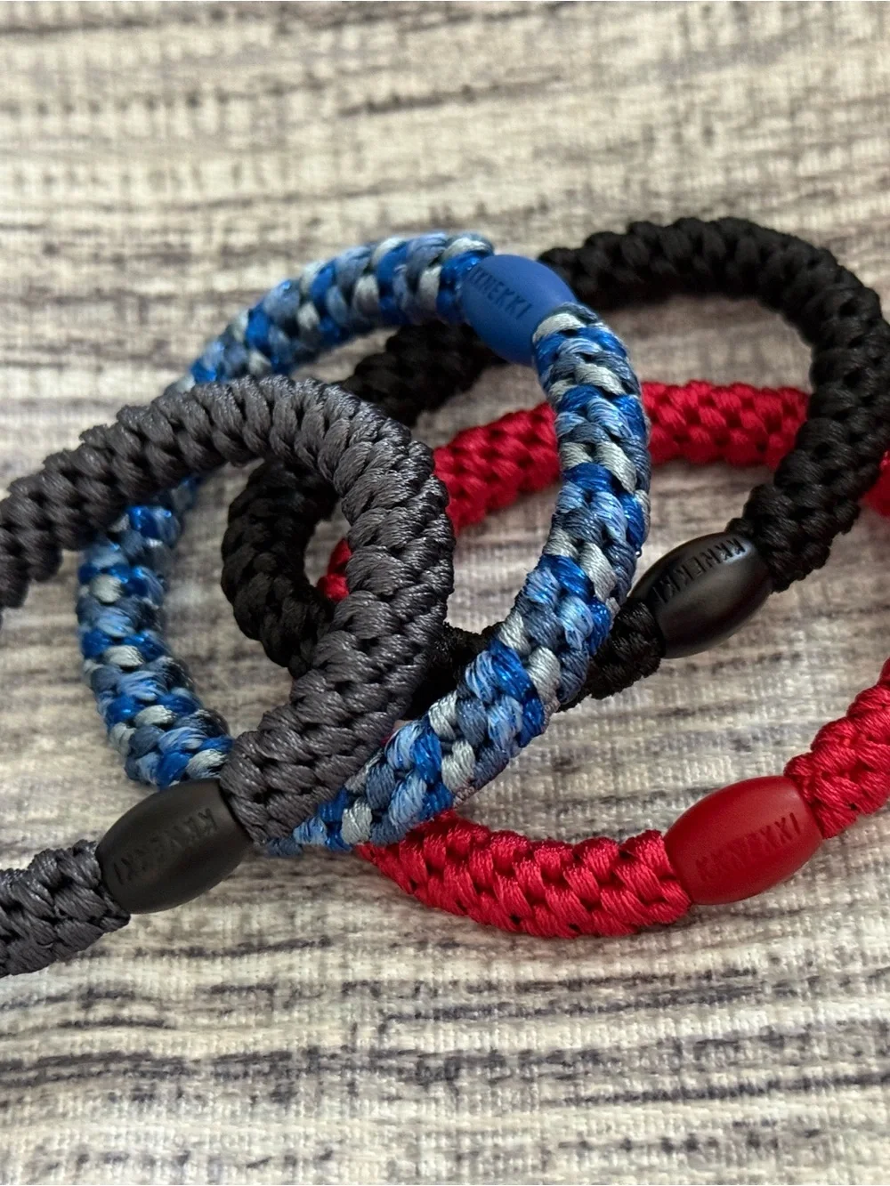 Authentic original KKNEKKI hair ties. Set of